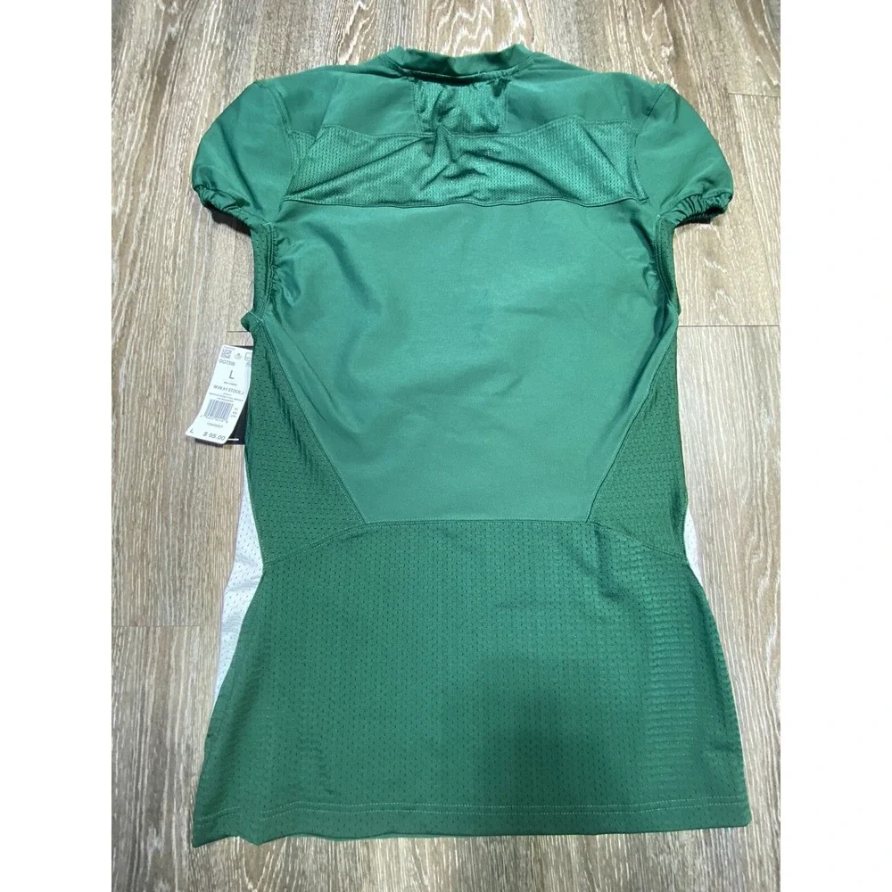 Adidas Football Jersey Mens Large Green V Neck Athletic Trainer Blank A1 Stock J